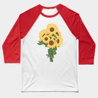 Sunflowers Baseball T-Shirt